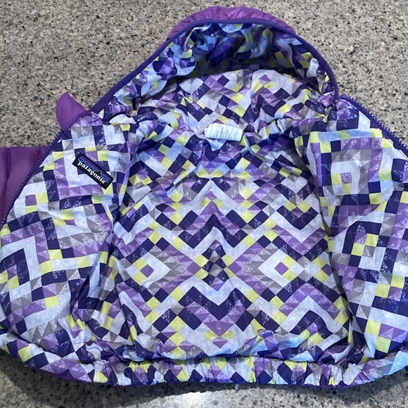 Patagonia 3-6 mos Reversible Down Hooded Jacket - Picture 5 of 9